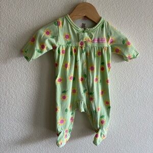 Carter’s VINTAGE Just One Year Pink Footed Pajamas